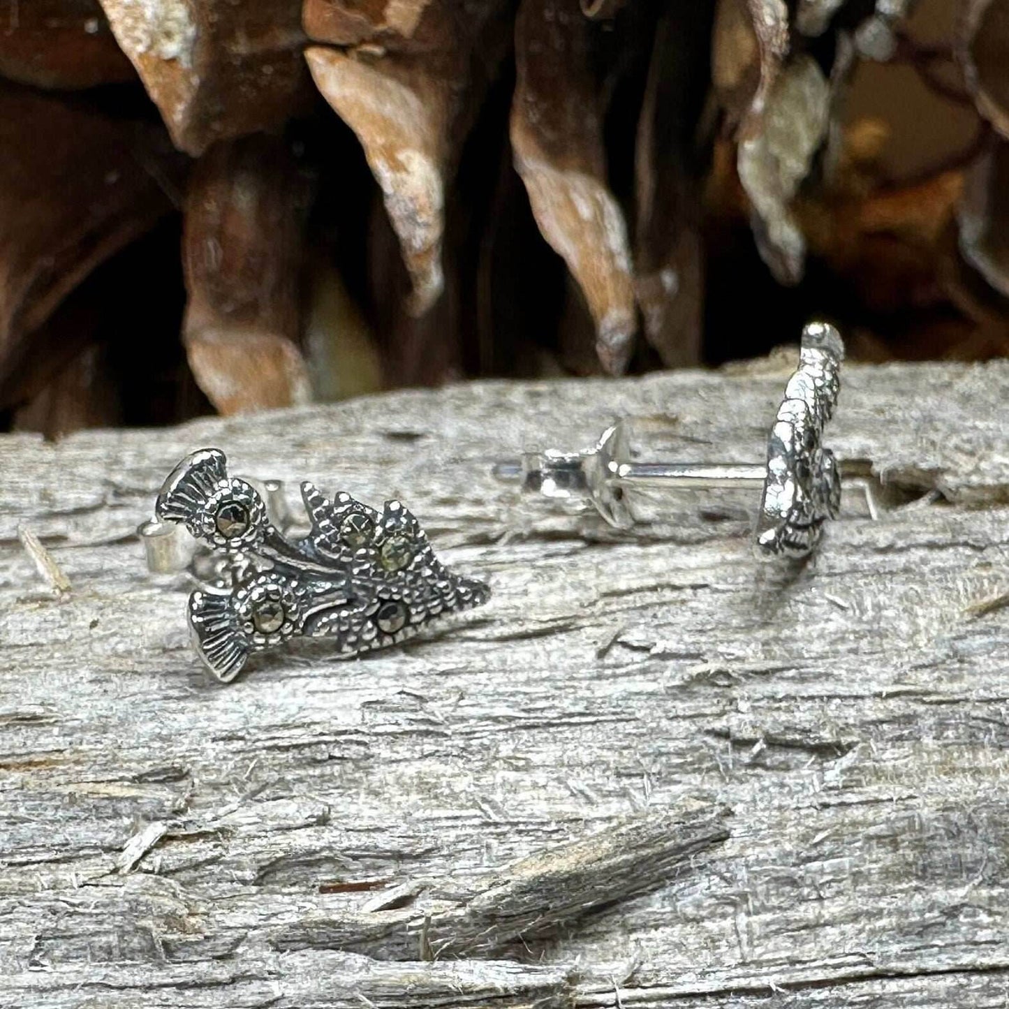 Aerona Thistle Stud Earrings - 
