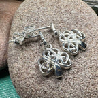 Limerick Celtic Shamrock Post Earrings - 
