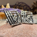 Lacee Mackintosh Rose Post Earrings - 
