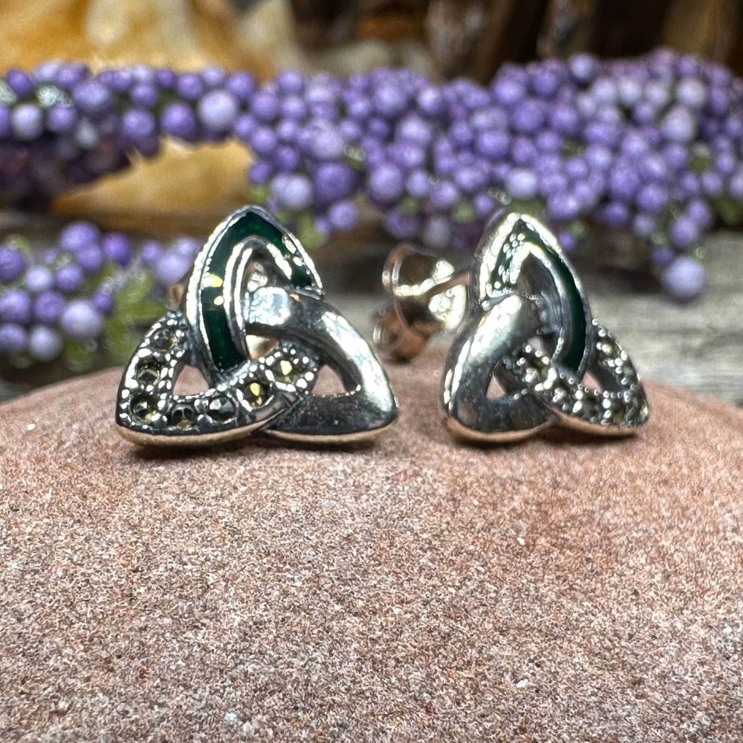 Chana Trinity Knot Post Earrings - 