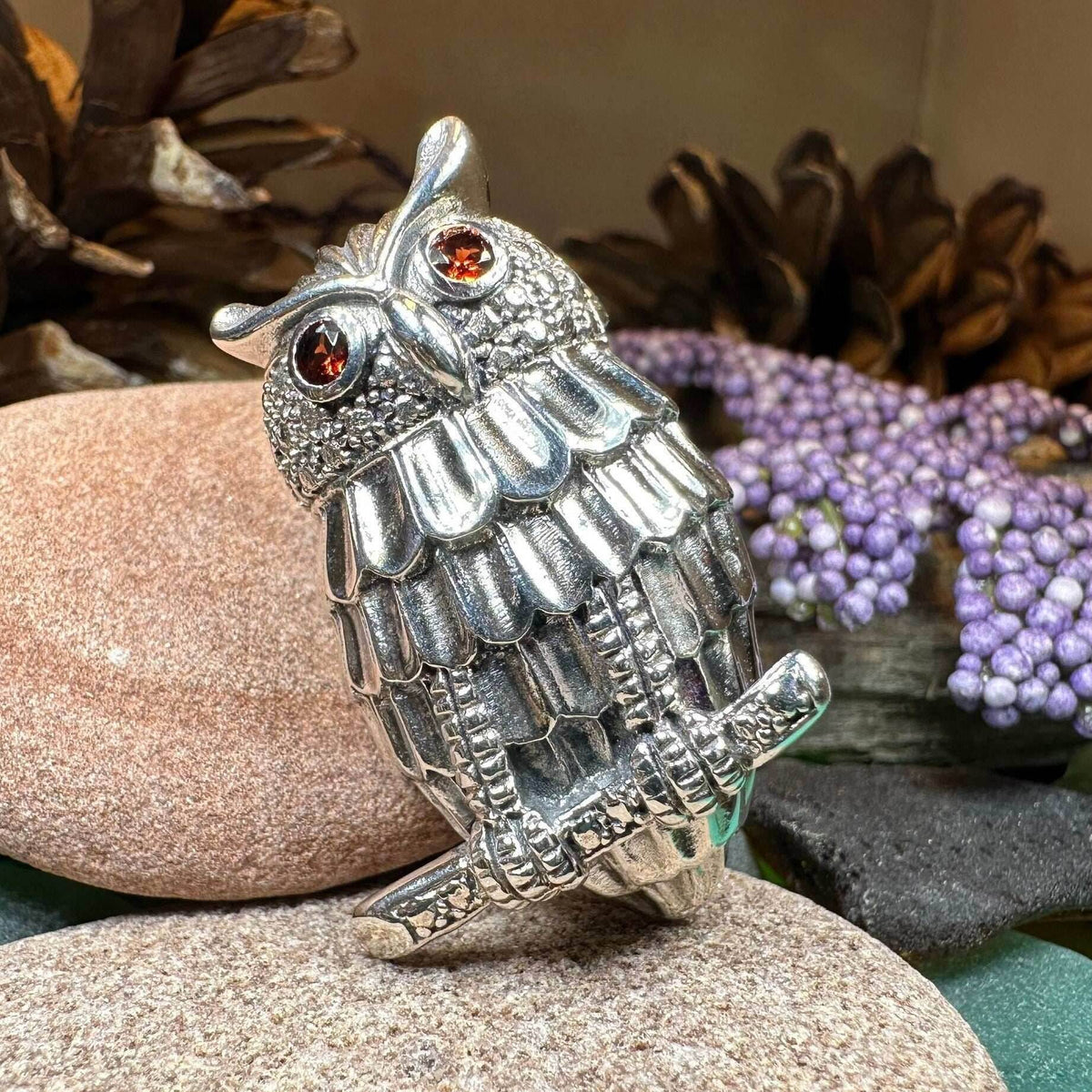 Athena Owl Necklace & Brooch - 18