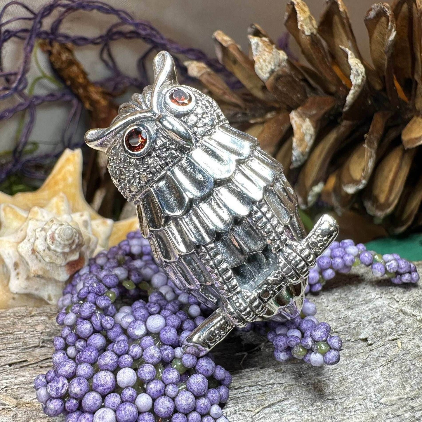 Athena Owl Necklace & Brooch - 18