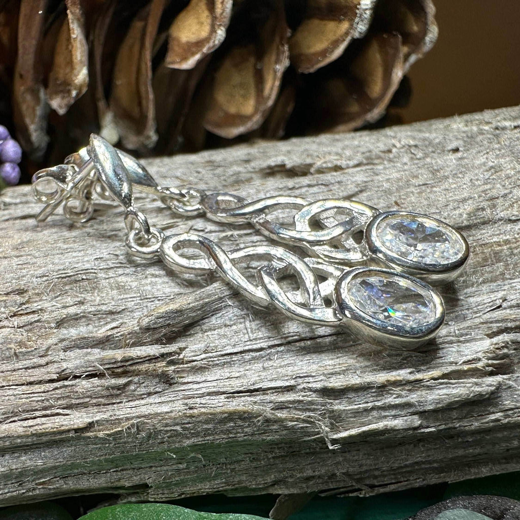 Crisiant Celtic Knot Post Earrings - 