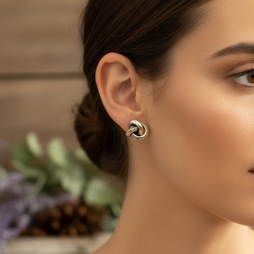 Vaylia Celtic Knot Post Earrings