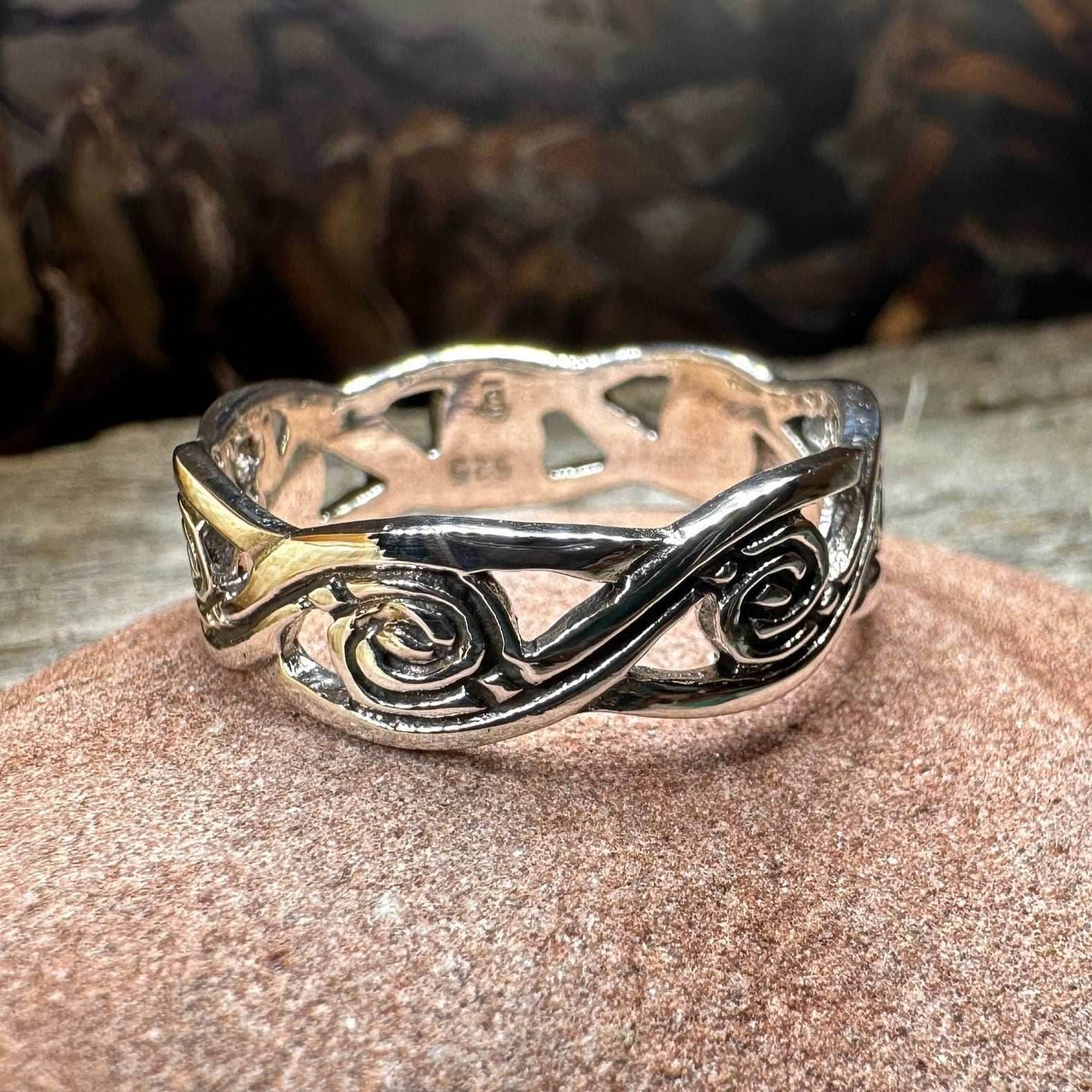 Wren Triple Spiral Ring - 5