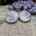 Scottish Bloom Mackintosh Rose Post Earrings - 