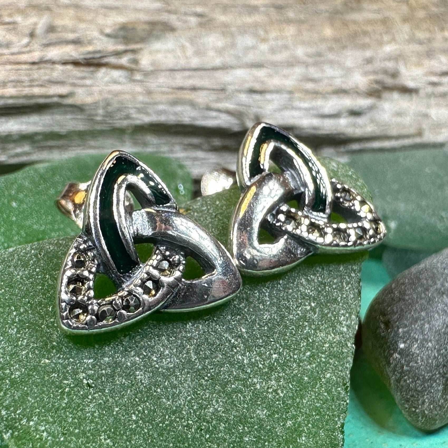 Chana Trinity Knot Post Earrings - 