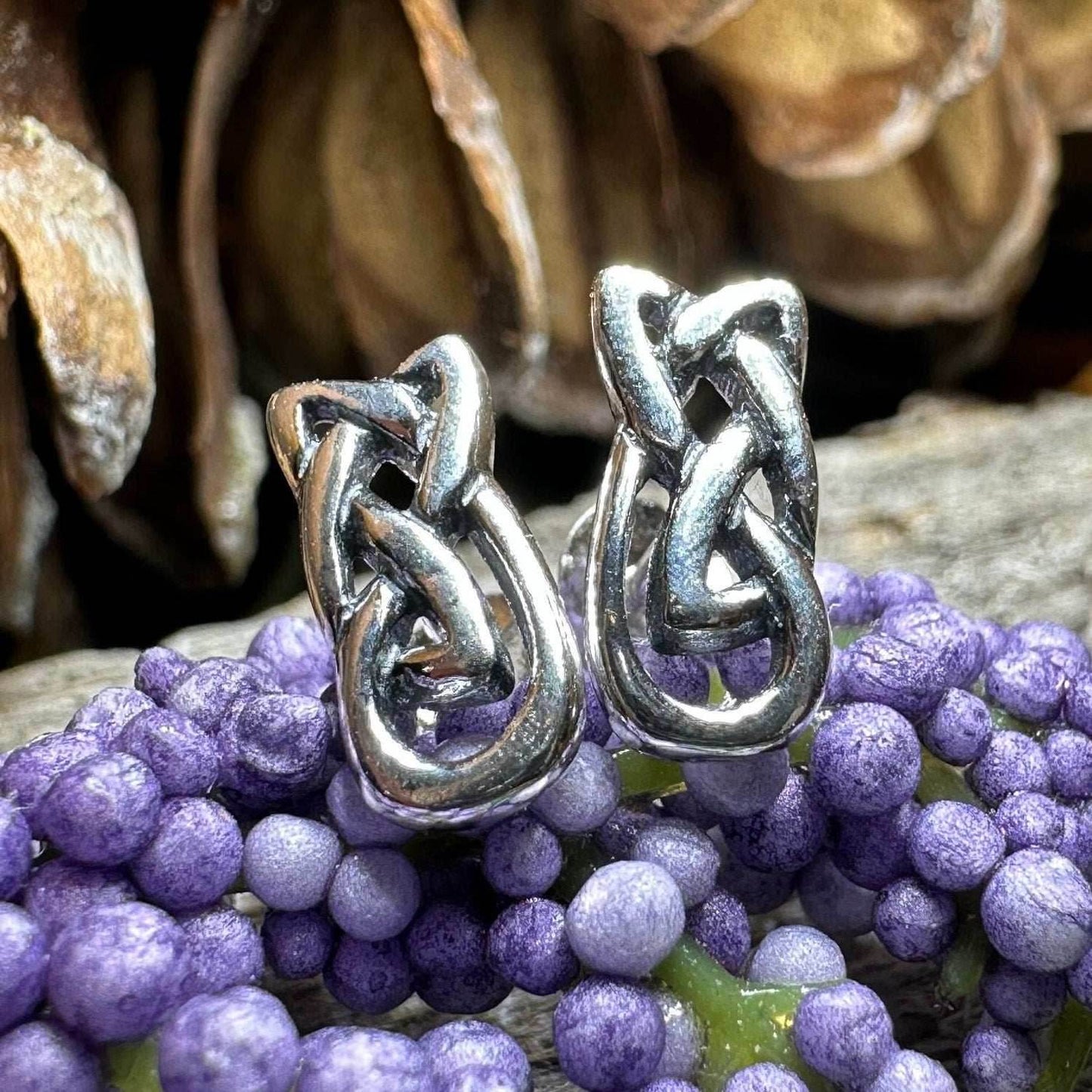 Arianell Celtic Knot Stud Earrings - 