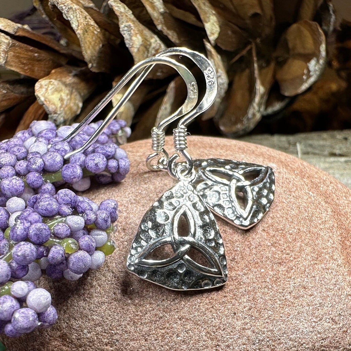 Delphine Trinity Knot Earrings