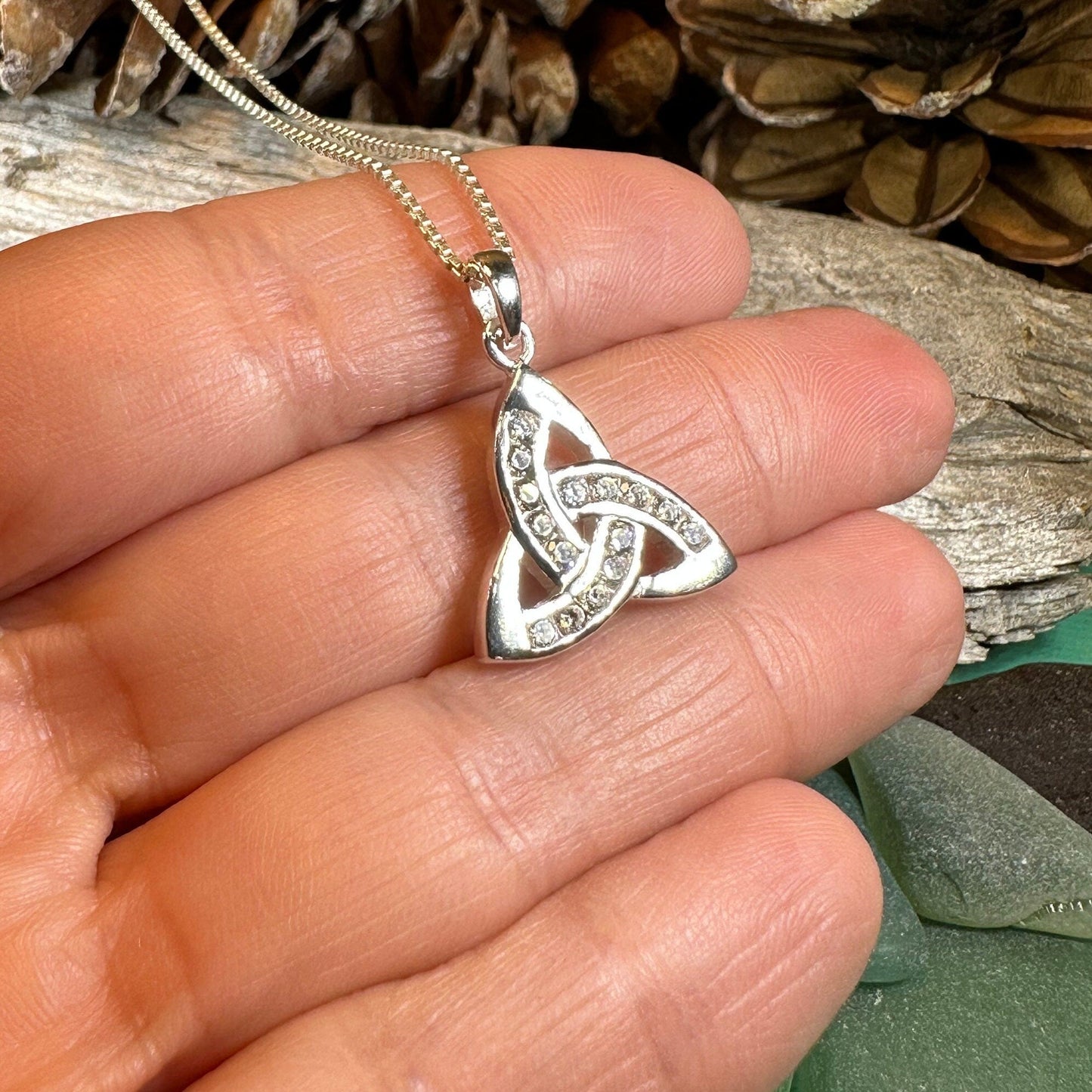 Brigetta Trinity Knot Necklace