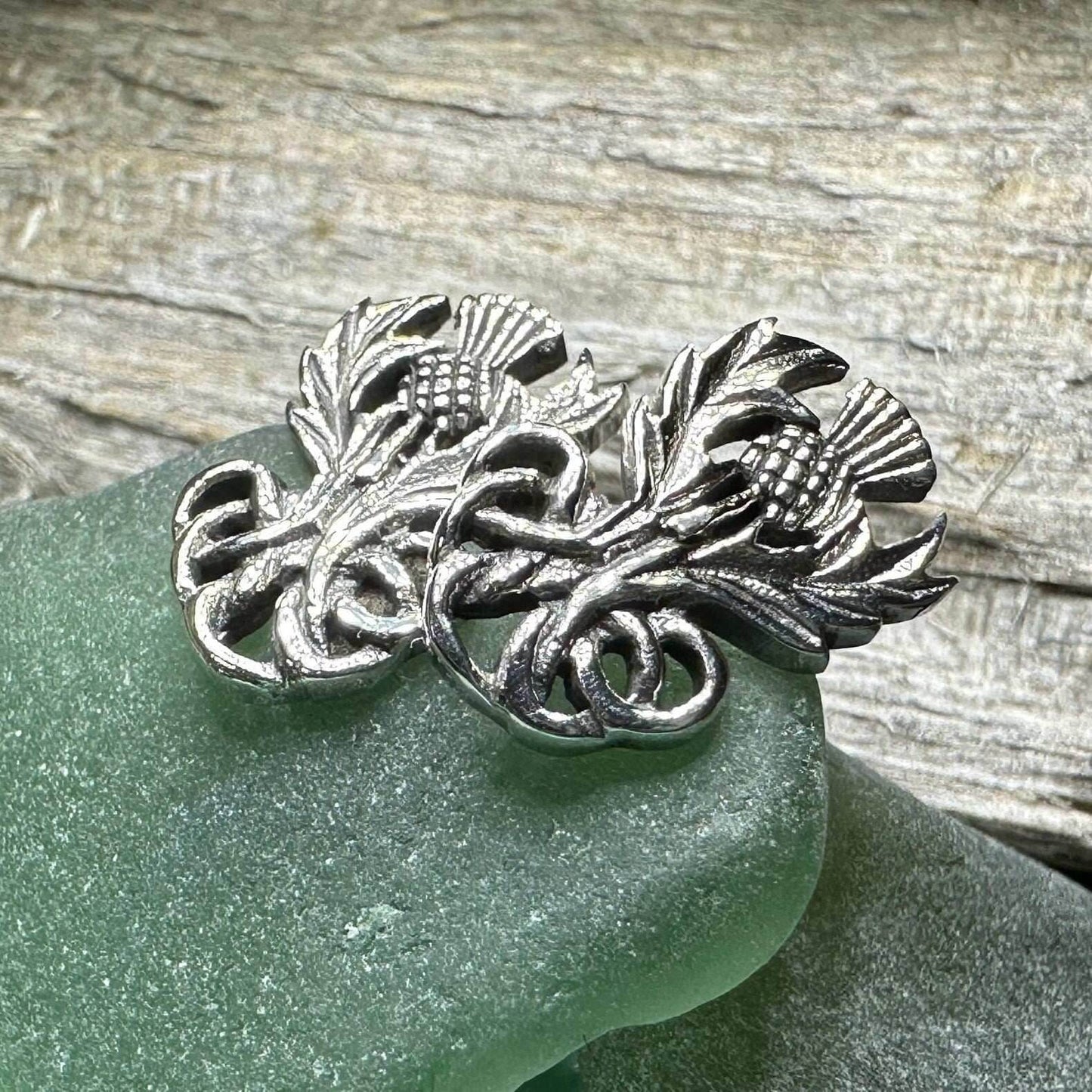 Heritage Thistle Post Earrings - 