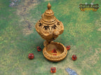 Cleric Owl Dice Tower by Furhaven - Fate's End Collection - Channel Wisdom and Mystique with Every Divine Toss. - Black / Yes- Include Random Dice Set