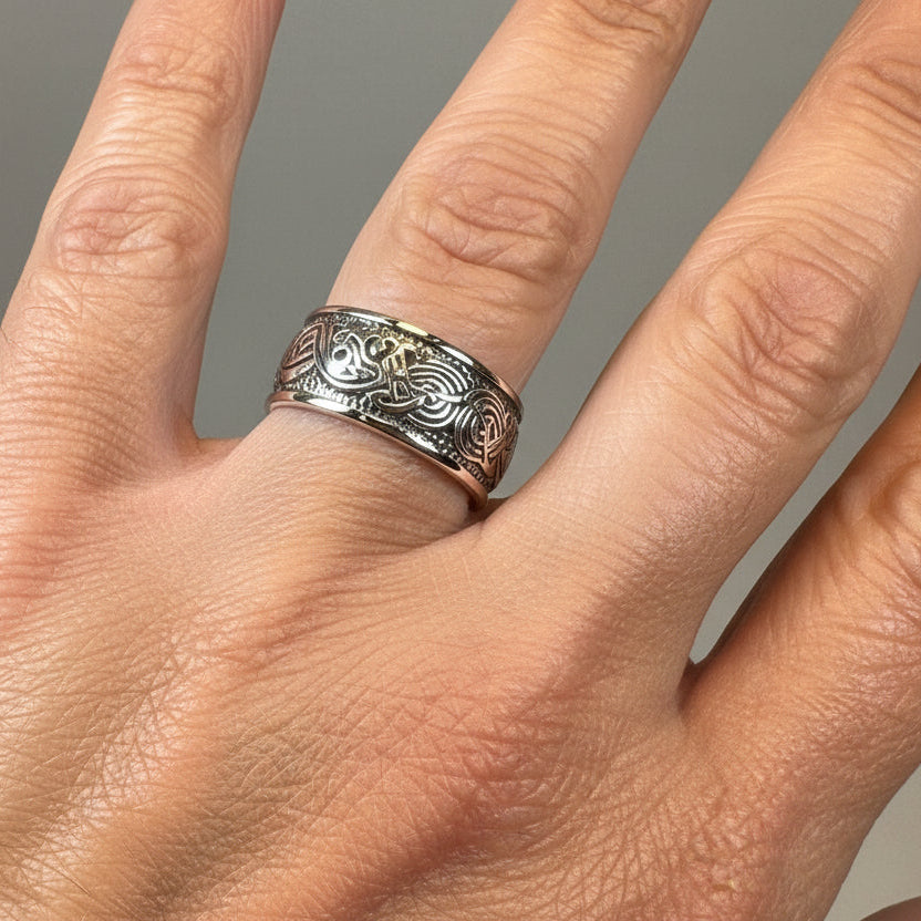 Thorvald Celtic Dragon Ring