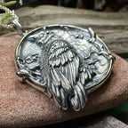 Night Watcher Owl Moon Necklace - 18