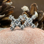 Springtide Saint Brigid's Cross Earrings