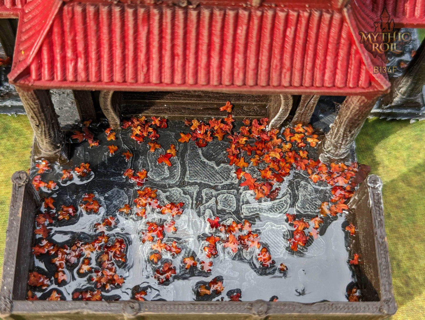 Shizuka Samurai Dice Tower - Mythic Roll by Unchained Games - Restore Honor in your journey! - Black / Yes- Include Random Dice Set