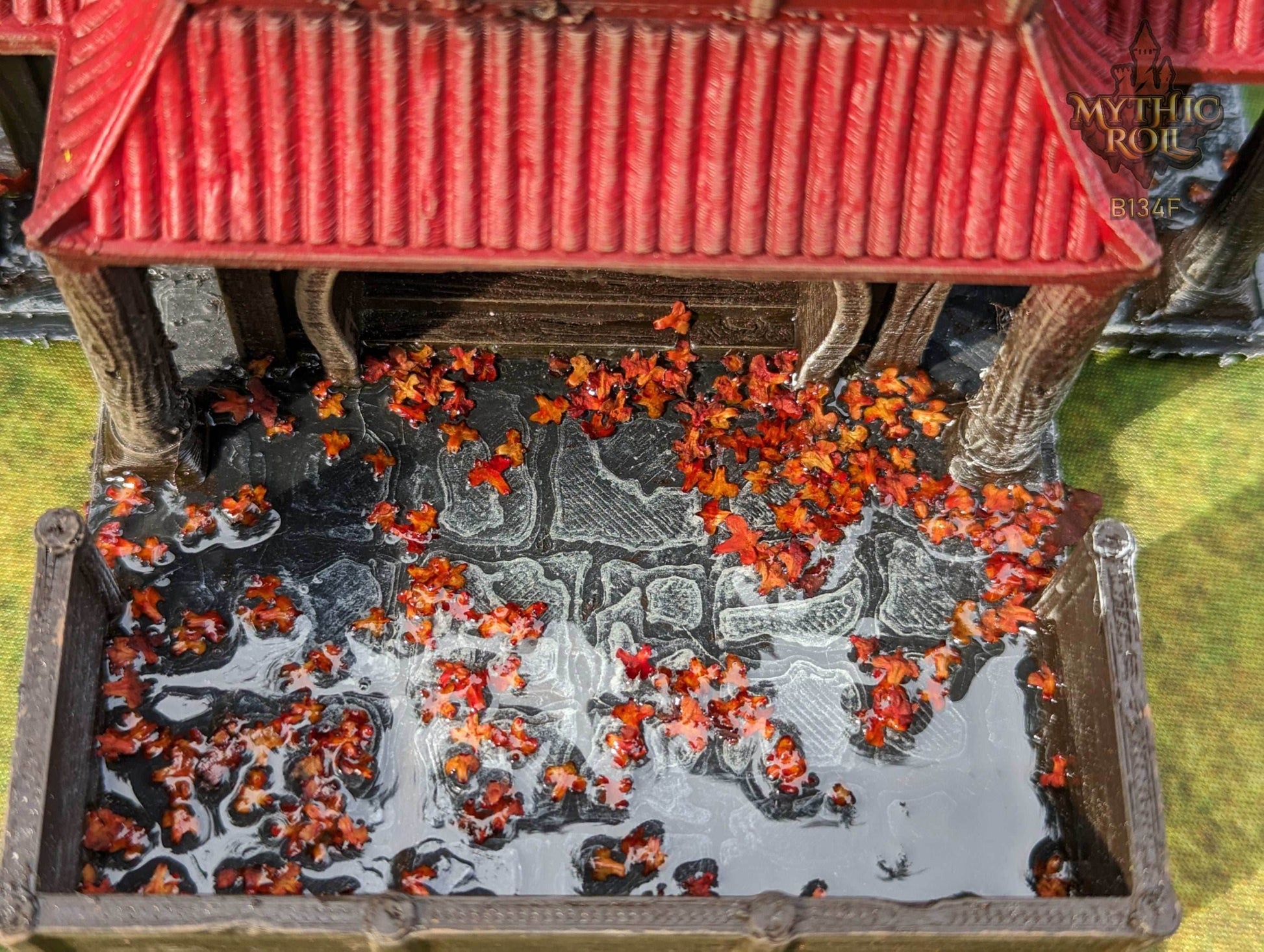 Shizuka Samurai Dice Tower - Mythic Roll by Unchained Games - Restore Honor in your journey! - Black / Yes- Include Random Dice Set