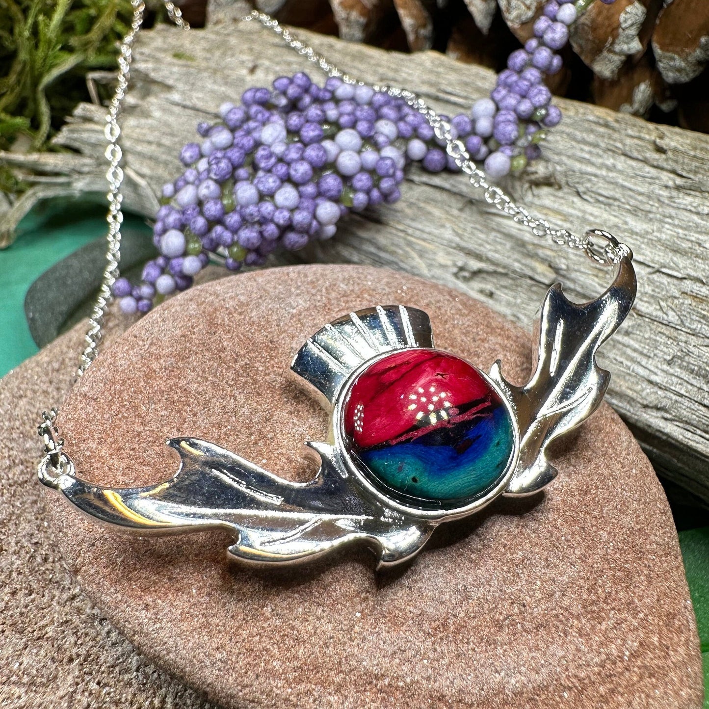 Heathergems Thistle Necklace