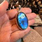 Blue Celtic Night Labradorite Necklace - 18 / Extra Large