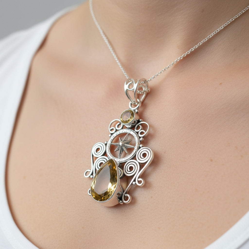 True North Compass Necklace