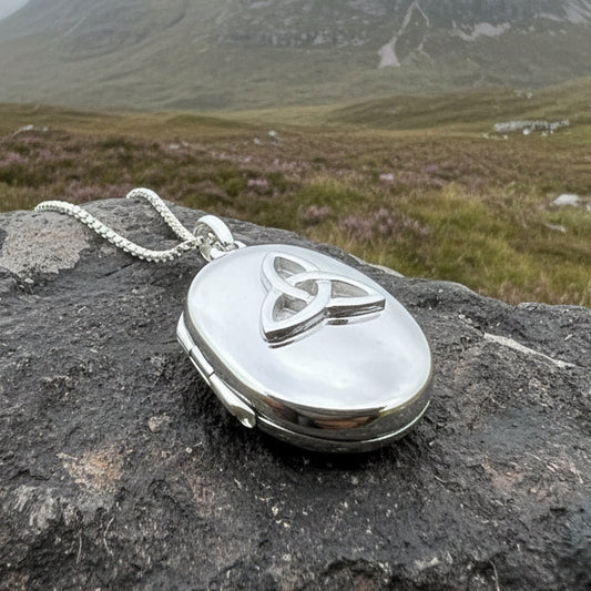 Trinity Knot Locket Necklace
