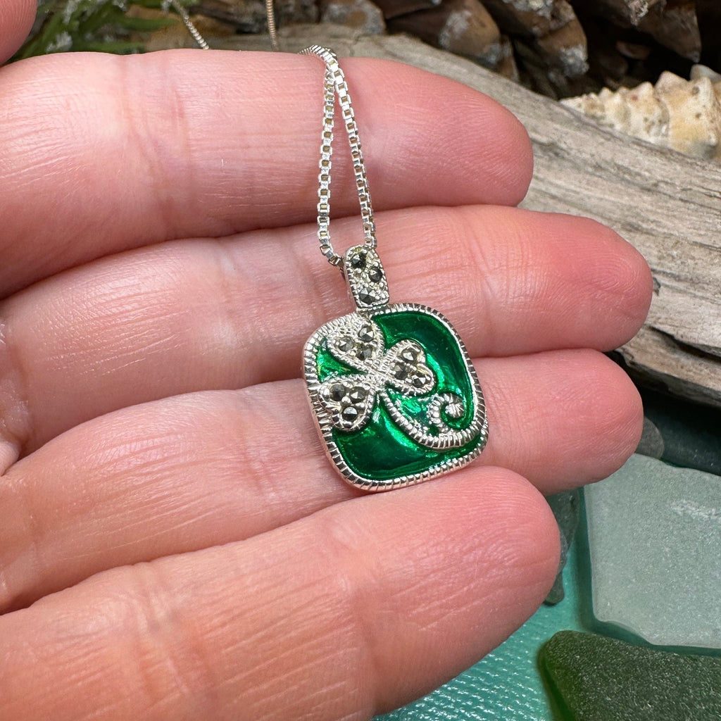 Shannyn Shamrock Enamel Necklace