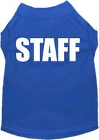 Pet Dog & Cat Shirt Screen Printed, "Staff Costume"