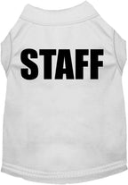 Pet Dog & Cat Shirt Screen Printed, "Staff Costume"