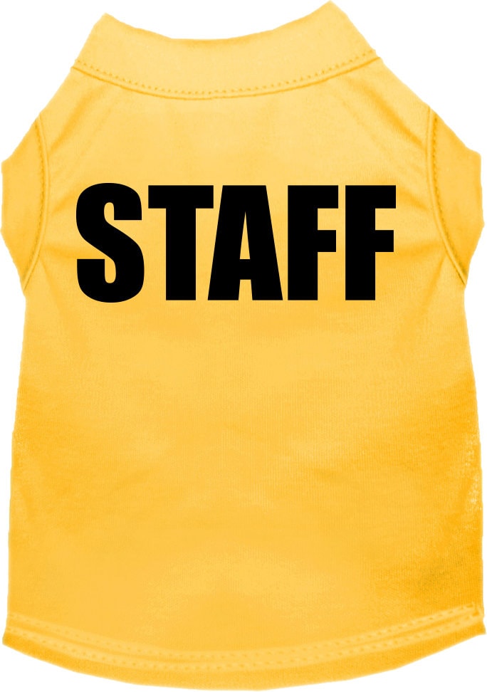 Pet Dog & Cat Shirt Screen Printed, "Staff Costume"