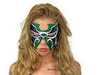 Super Hero Wrestling Mask Handmade Genuine Leather Mask - 