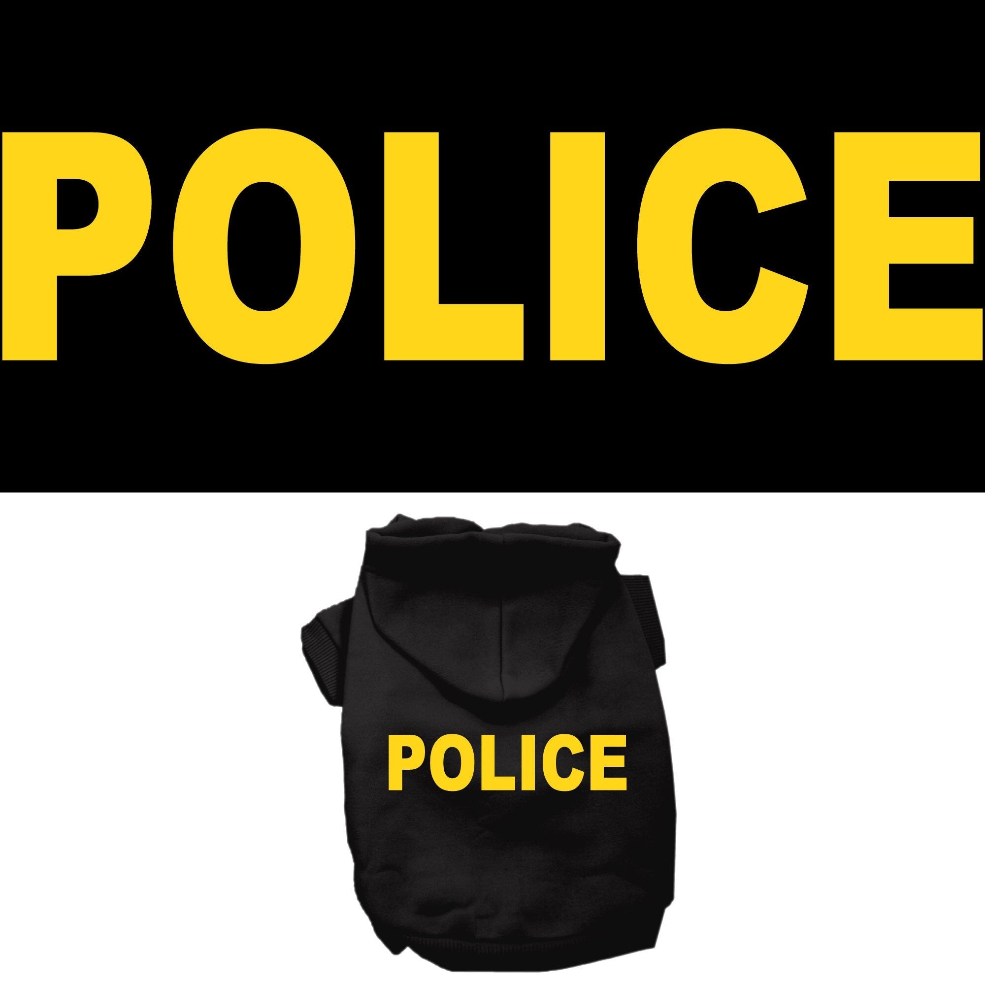 Halloween Pet Hoodie "Police Costume"