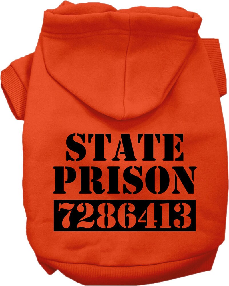 Halloween Pet Hoodie "Inmate Costume"