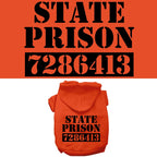 Halloween Pet Hoodie "Inmate Costume"