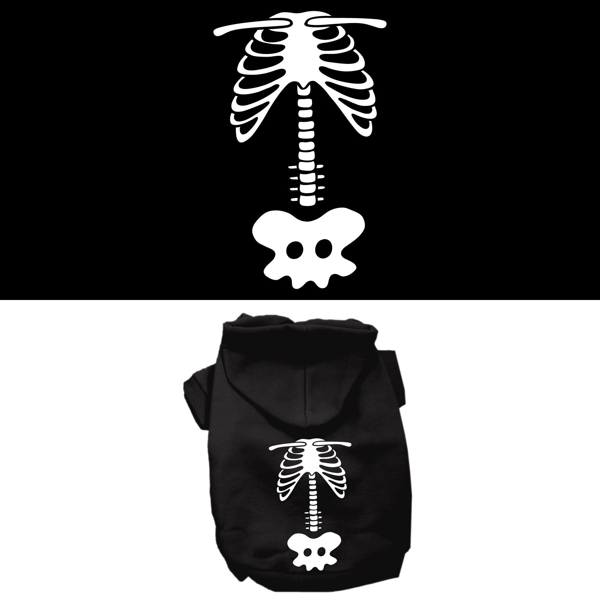 Halloween Pet Hoodie "Paw Skellington Costume"