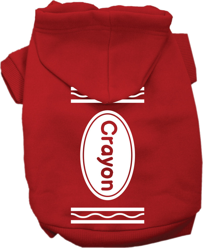 Halloween Pet Hoodie "Crayon Costume"