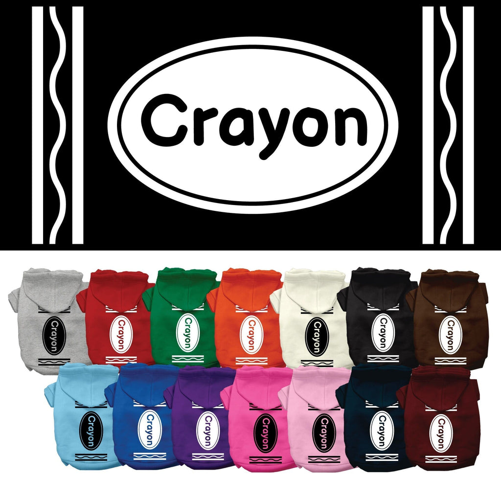 Halloween Pet Hoodie "Crayon Costume"