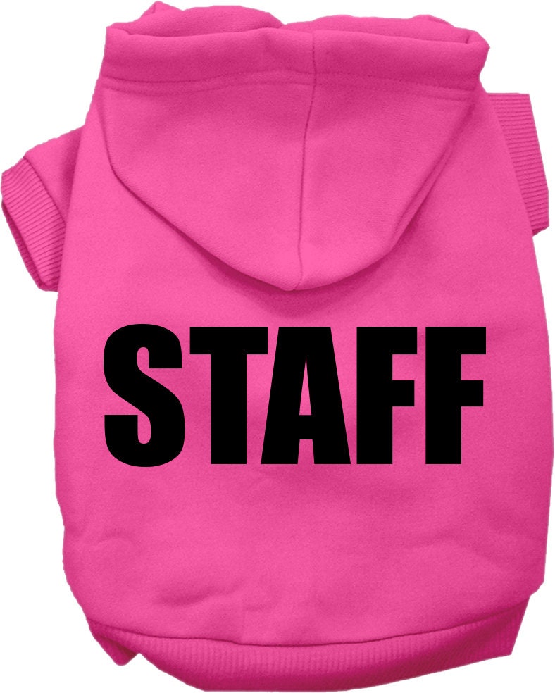 Halloween Pet Costume Hoodie Screen Printed, "Staff"