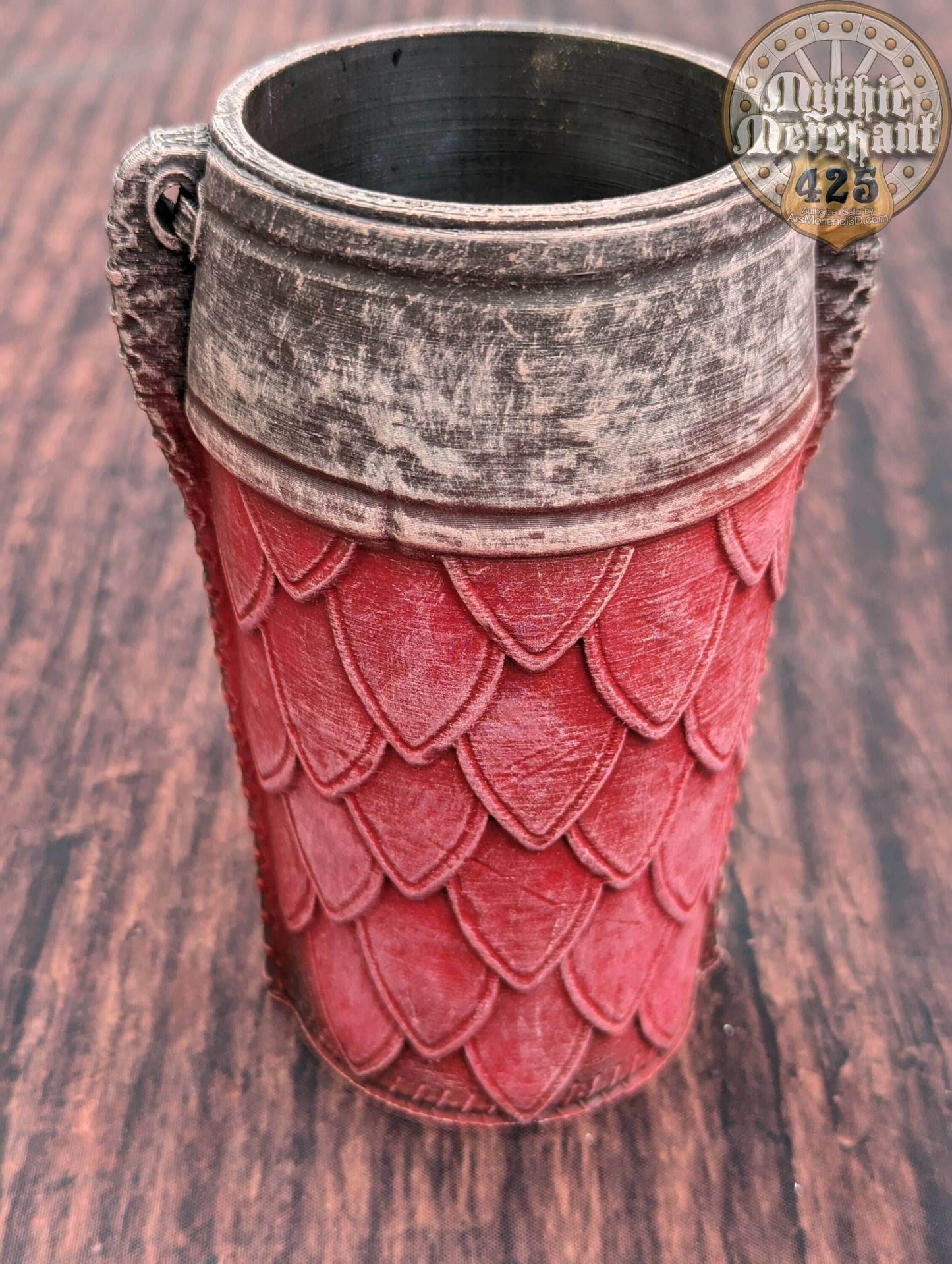 Ranger 3D Printed Can Holder- Mythic Mugs Collection by Ars Moriendi 3D- Embrace the Wilderness! - Black / Threaded with Lid