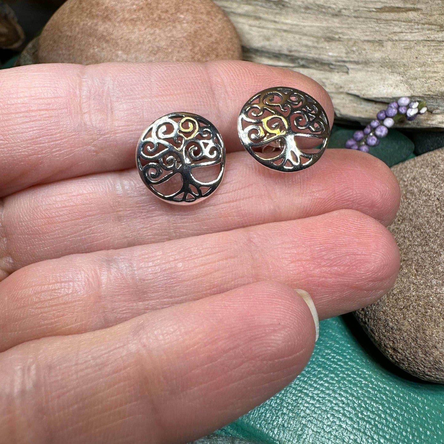 Muirenn Tree of Life Stud Earrings - 
