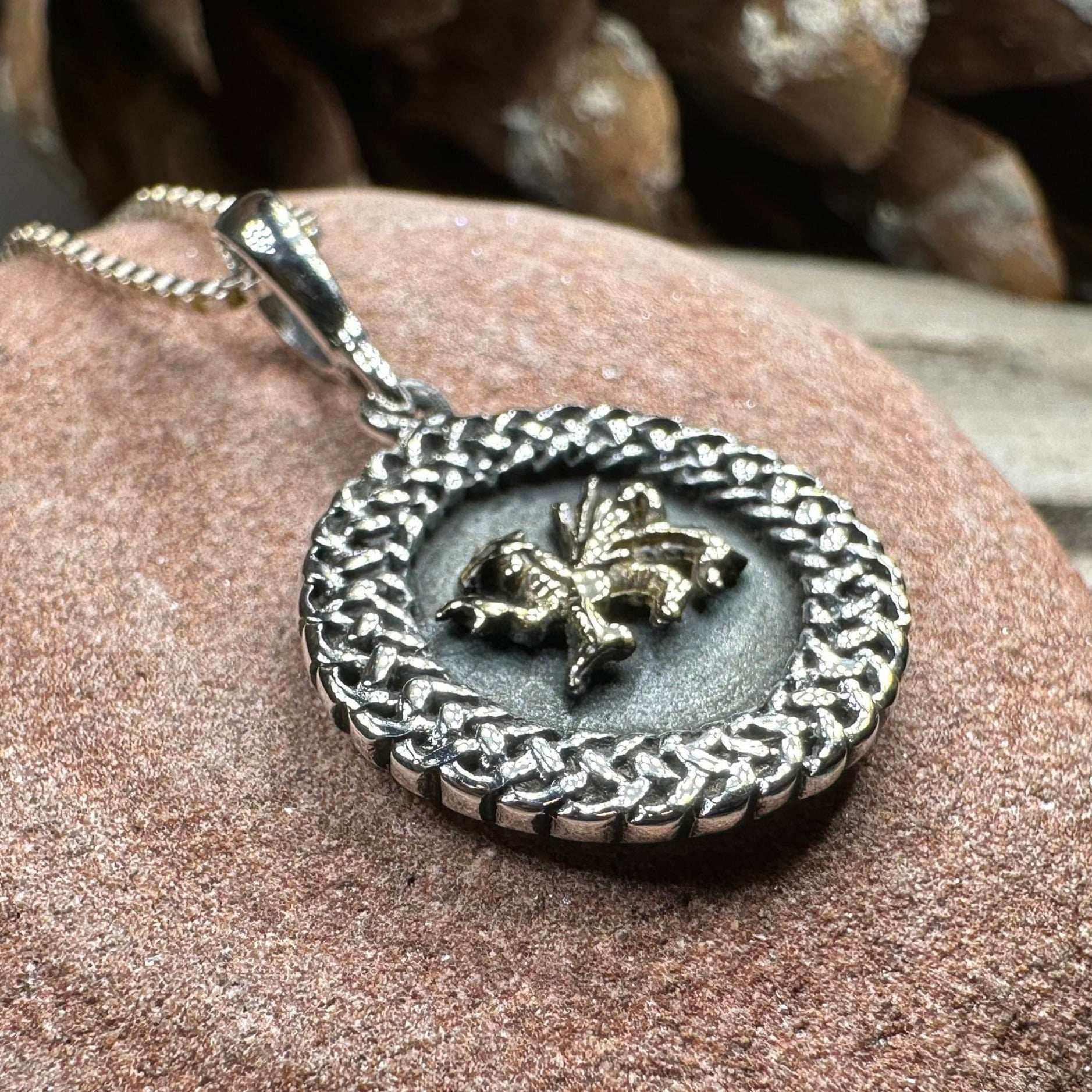 Welsh Dragon Celtic Necklace - 18