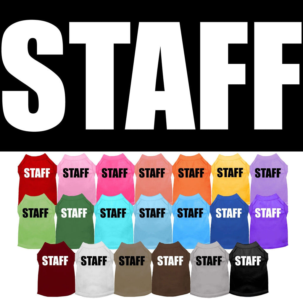 Pet Dog & Cat Shirt Screen Printed, "Staff Costume"