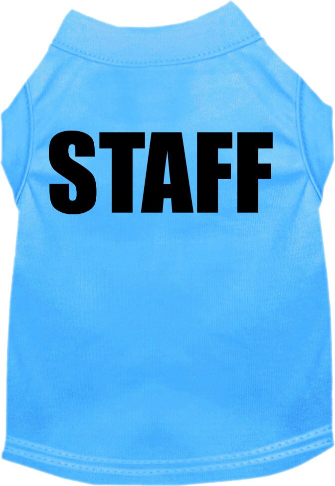 Pet Dog & Cat Shirt Screen Printed, "Staff Costume"