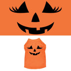Halloween Pet Dog & Cat Shirt Screen Printed, "Pumpkin Face Her Costume"