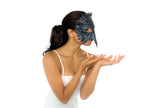 Black Raven Handmade Genuine Leather Mask - 