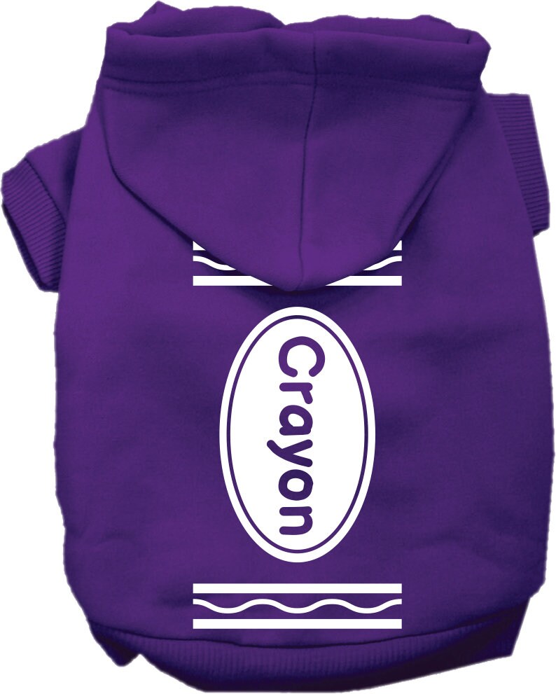 Halloween Pet Hoodie "Crayon Costume"