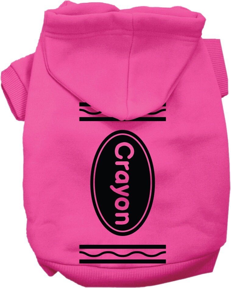 Halloween Pet Hoodie "Crayon Costume"