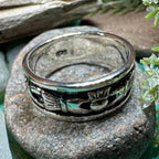 Celtic Claddagh Band Ring - 6