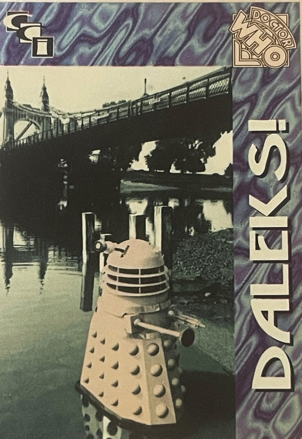 🛸 Vintage 1994 Doctor Who Daleks Foil Trading Card — Card 1 of 6