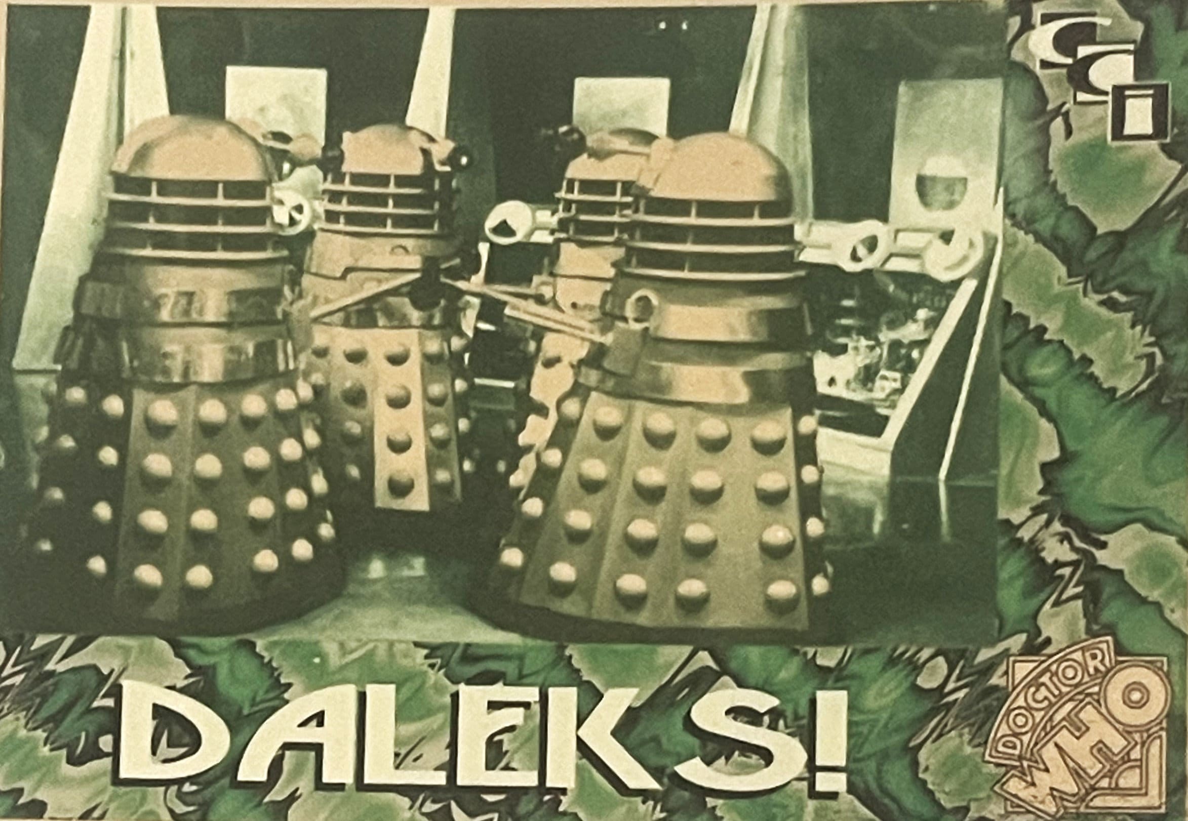 🛸 Vintage 1994 Doctor Who Daleks Foil Trading Cards — Cards 1–3 of 6