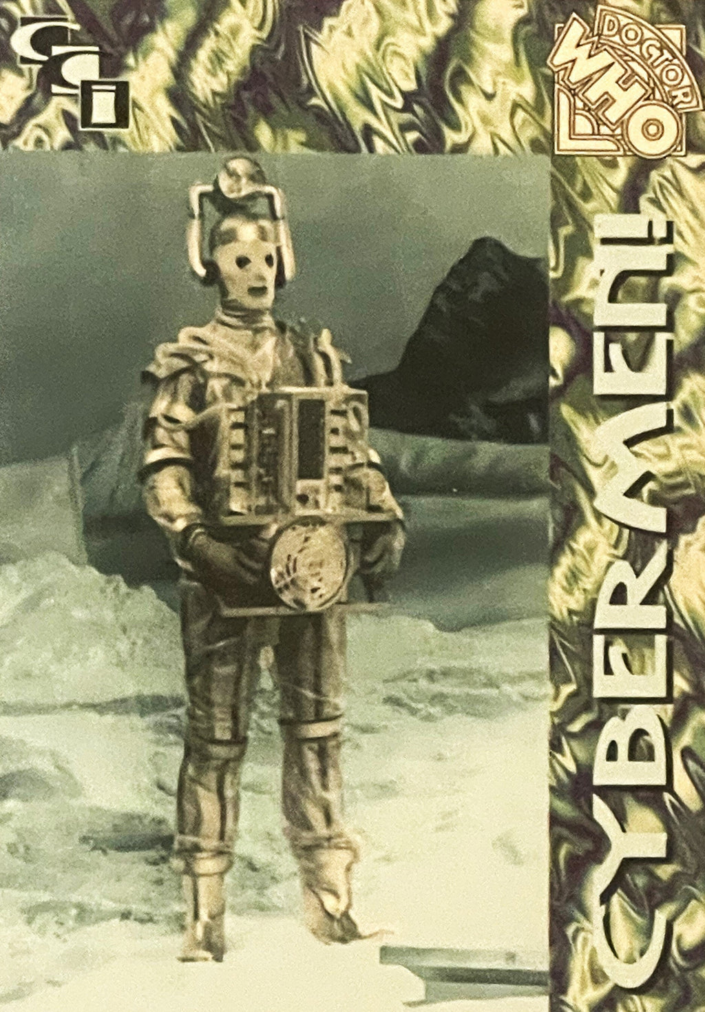 Vintage 1994 Doctor Who Cybermen Foil Trading Card 🤖 Card 6 of 6